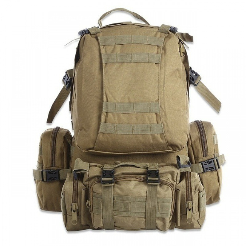 Manage cure Station ModernistGears - Military Tactical Water Resistant Backpack 50L With 3  Additional Molle Bag - Modernist Gears